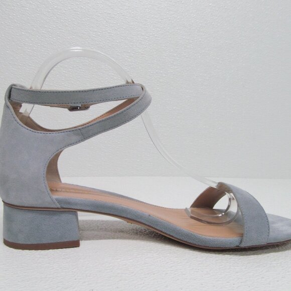 Ralph Lauren Betha Leather Sandals Block Heel Ankle Strap 11 B - Picture 5 of 9
